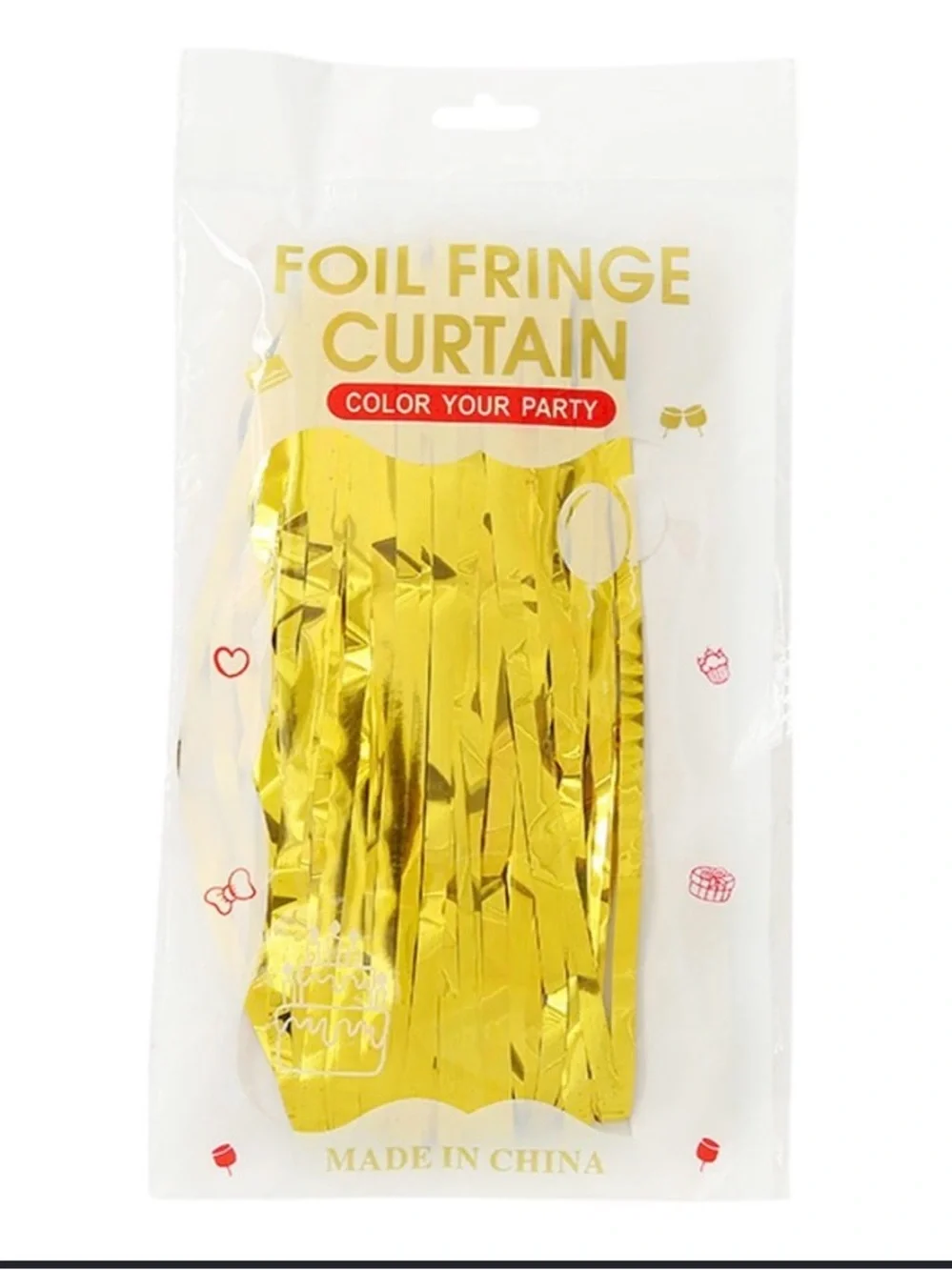🖍️ Foil curtain backdrop Gold